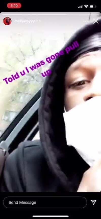 Some dude from melly way chilling in oblock