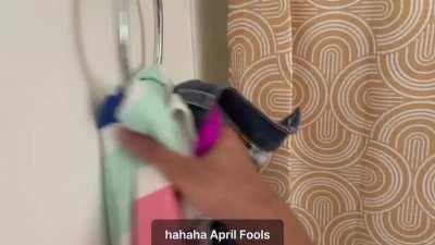Accidental step with step sis on april fools