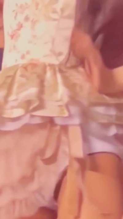 Well baby wearing a white undies then a little pussy slip fuck but I like it when you show more 🤤🤤🤤