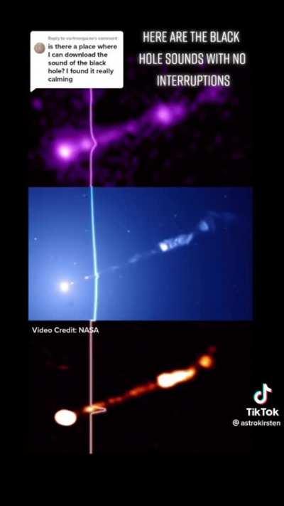 the sound of a blackhole discovered by nasa only a few months ago