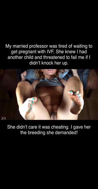 Your wife is tired of waiting for a baby