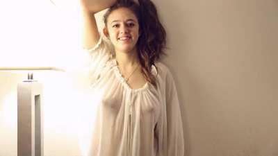 Rochelle Safford in See Through Top