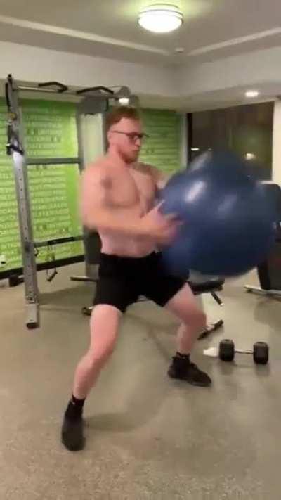 Just two dudes slapping a ball around