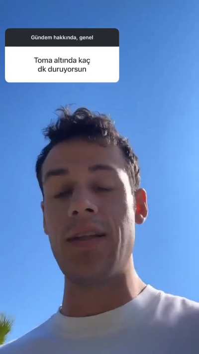 Toma altında kaç dk duruyorsun?