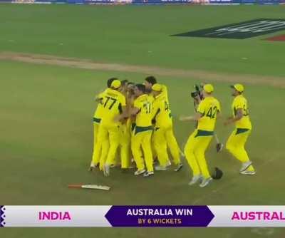 Australia won the world cup 2023 ....6th they won it and India becomes runnerup