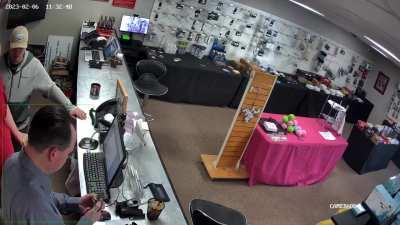 Firearm Safety... or lack thereof (found on a FB group)