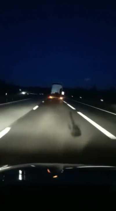 Drunk truck driver in Portugal