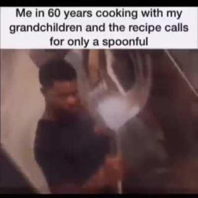 Grandfather, can we have some ice cream in the fridge?