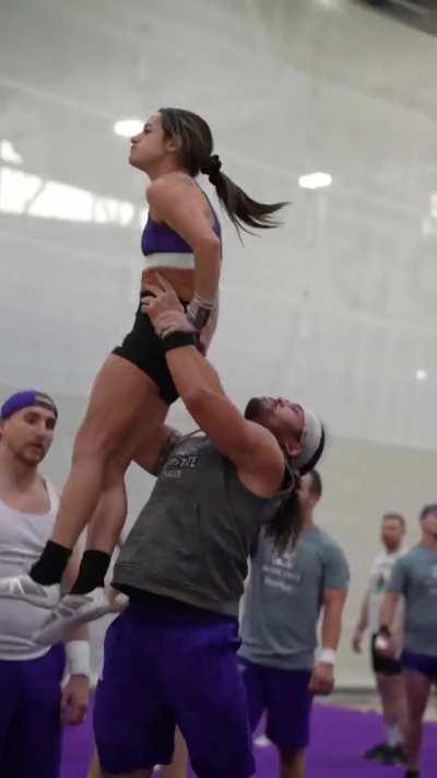 College cheerleader Molly McLeod [gif]