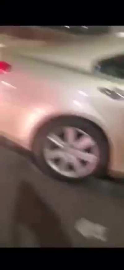 Woman punches a cop twice and gets punched back and knocked out. Group of white knights get angry that someone fought back against a woman