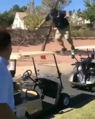 What could go wrong jumping from cart to cart