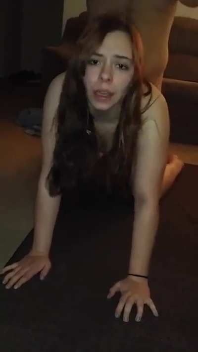 teen enjoys every minute of getting fucked in the ass