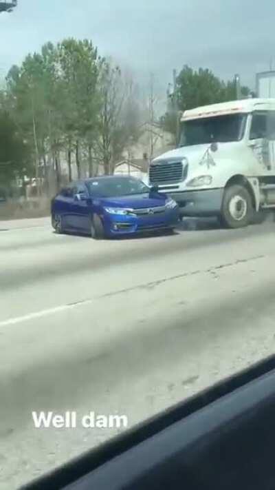 Road rage with semi trucks be like