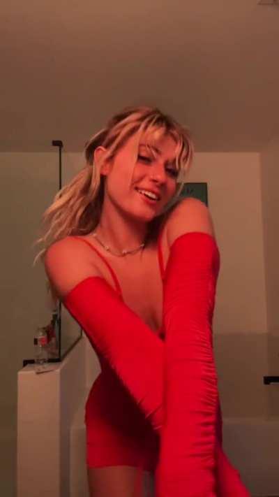 Sexy red dress