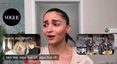 Ranbir asks Alia to wipe off her lipstick when they go out at night because he loves her natural lip colour.