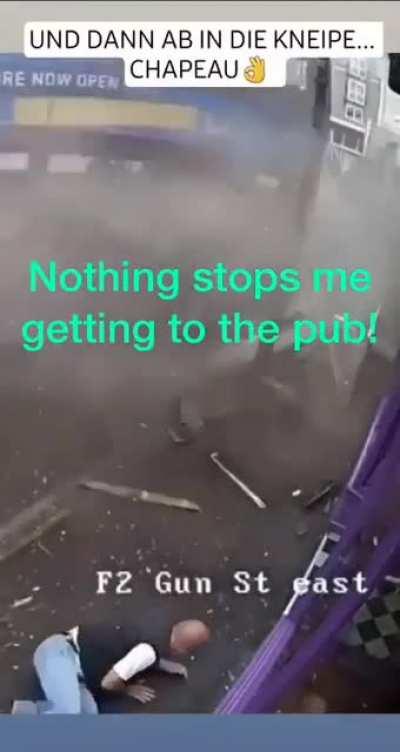 Nothing stops me getting to the pub!