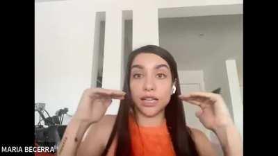 Maria Becerra sobre la situación actual del país.