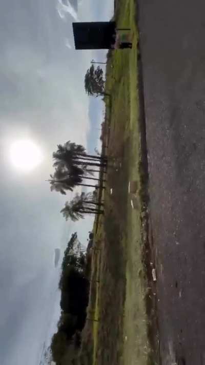 dragging the car on the asphalt …