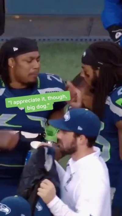 I'm not a Seahawks fan but I know a bro move when I see it