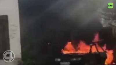 What could go wrong lighting poplar fluff on fire?