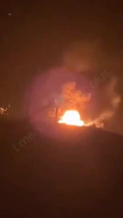 Ukrainian armed forces attacked military airport of the temporarily occupied Berdyansk (Zaporizhia region, Ukraine) this morning, allegedly, MGM-140A ATACMS (full video)