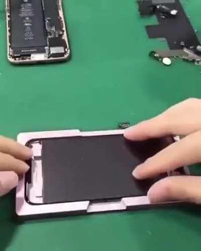 When you remove the polarizing filter off your phone screen and put it on your glasses.