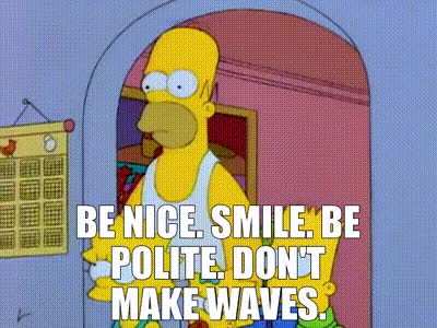 What is a quote or scene in The Simpsons you were able to relate to?