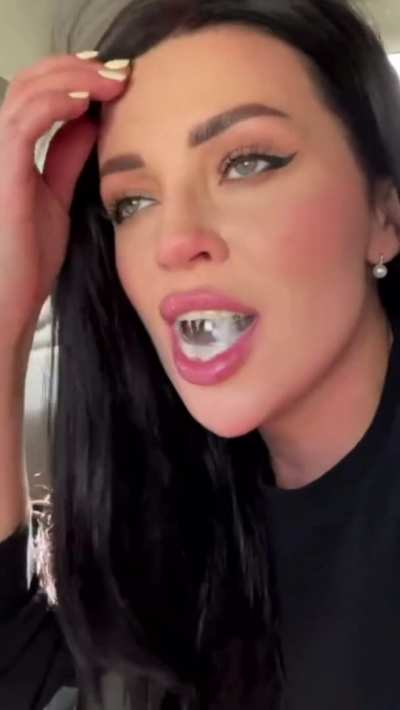 Doing the job super fast in the backseat