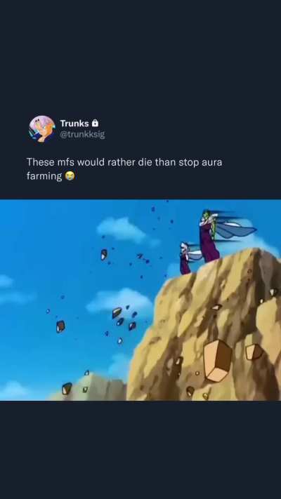 Gohan was strong enough to survive this but piccolo literally risked his life to farm aura