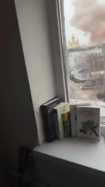 Massive explosion seen in Kharkiv, Ukraine