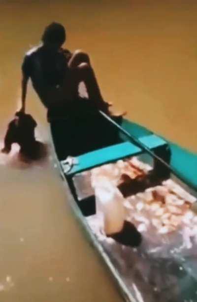 Fishing Piranhas with Raw Meat