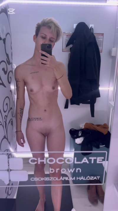 I had to undress quickly