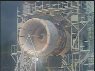 Bird struck into the Jet Engine while testing