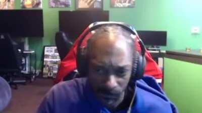 I put Zeus over the clip of Snoop Dogg rage quitting on Madden