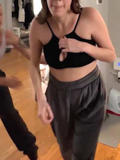 Pantsed while going commando