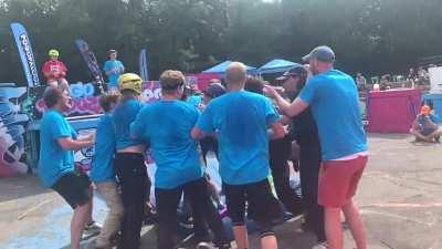 After three years of attempts- the '360 flip of faith' has been achieved & the pogo community is hype about it!