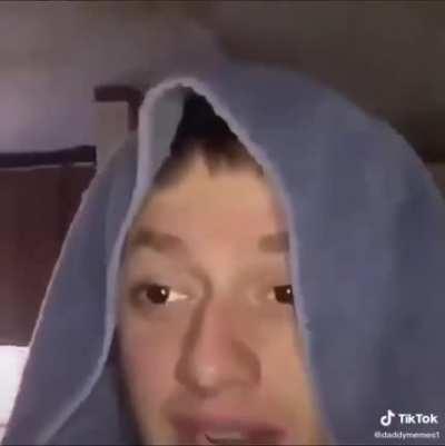 Reposting a tiktok on tiktok that was reposted on Instagram.