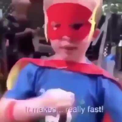 Even the real Flash tripped.