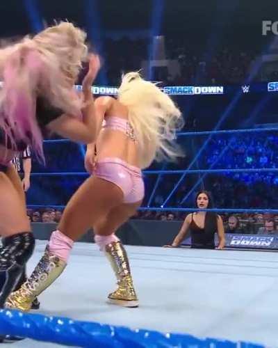 Mandy Rose Looking Fine In Her Pink Booty Shorts