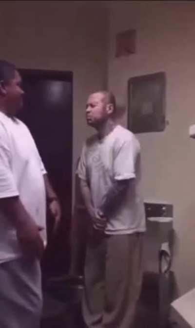 Guy snitches in prison and gets the hardest slap of his life