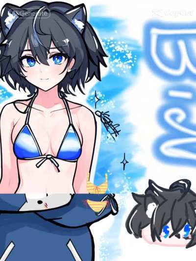 I tried on my drawing too💀