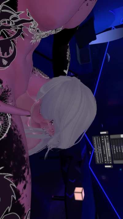 Sucking the life source out of this helpless and submissive mortal~