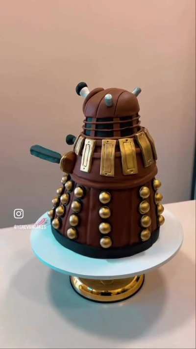 Dalek cake from Yerevan Cakes