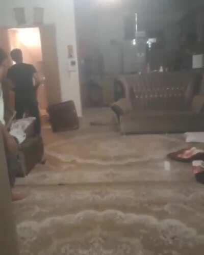 Man burns his neighbors with gasoline!