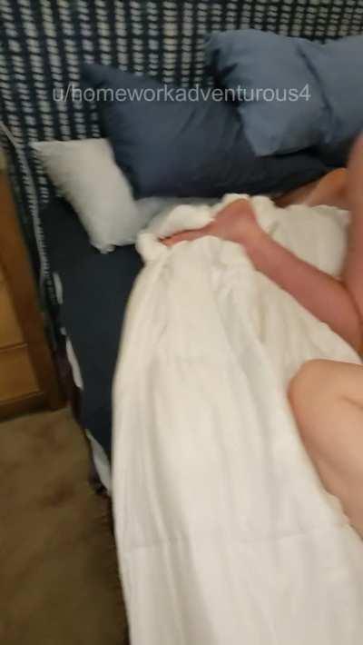 Hubby reclaims my pussy as soon as my bull takes a break [Sound on, click redgifs link]