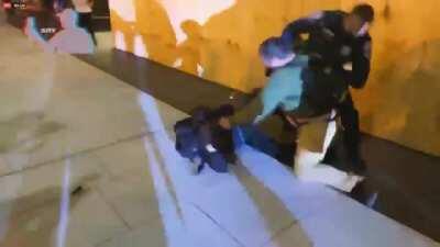 Antifa gets chased and beaten down by Proud Boys.