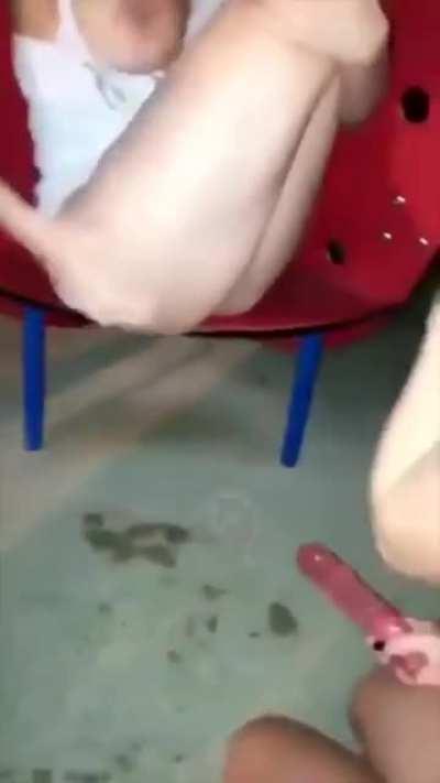 Three Girls On The Playground