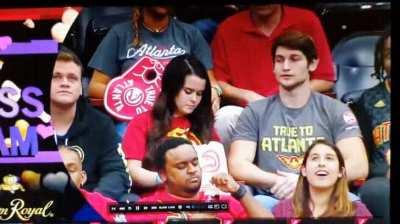 Just a normal kiss cam 🤔