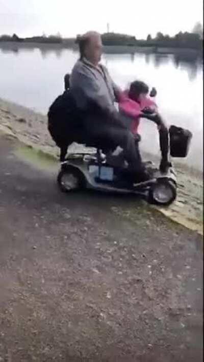 WCGW letting your granddaughter steer your electric wheelchair