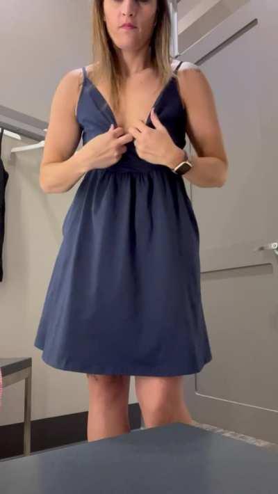 Got a bit horny while trying on dresses yesterday [GIF]